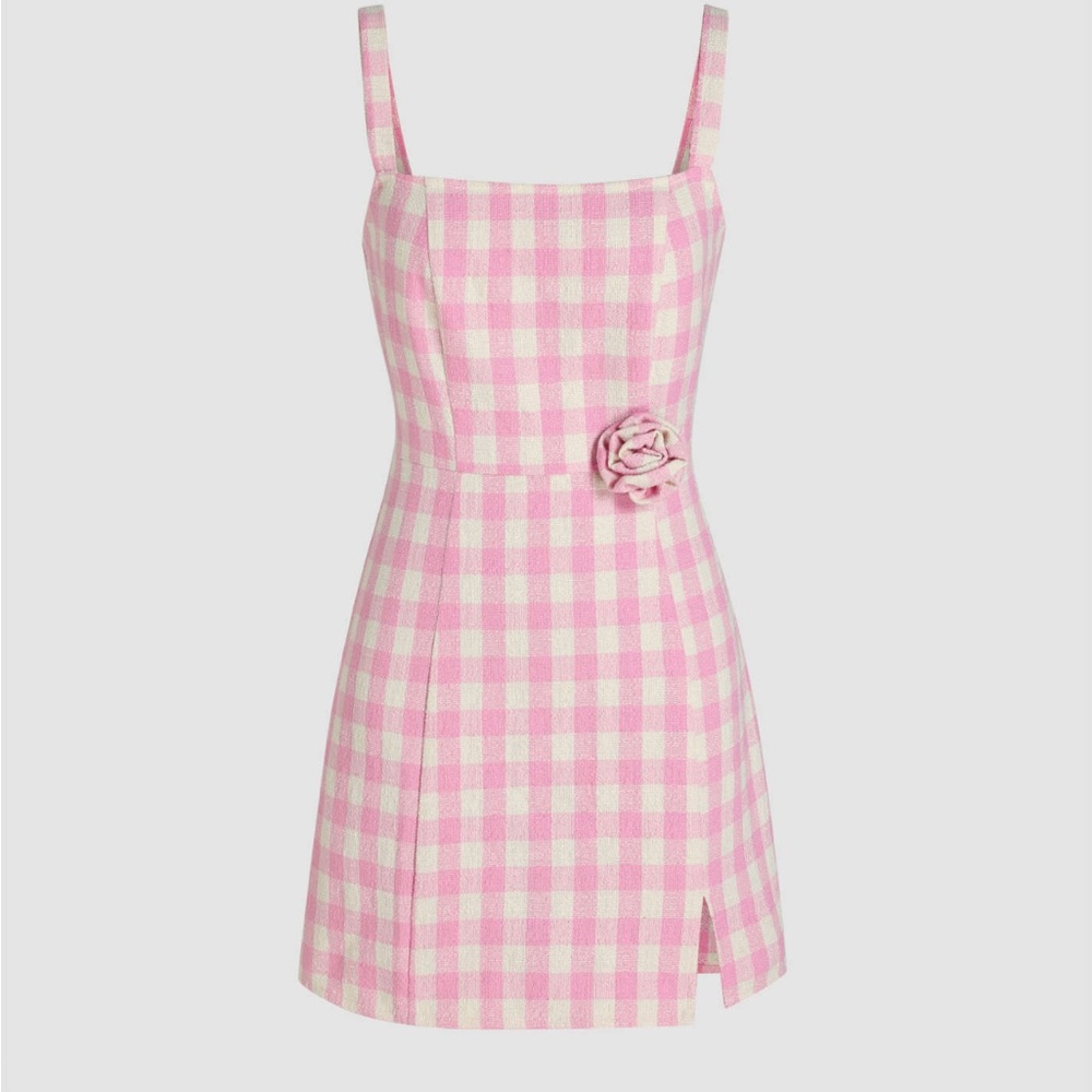 COPY - Pink plaid dress size M